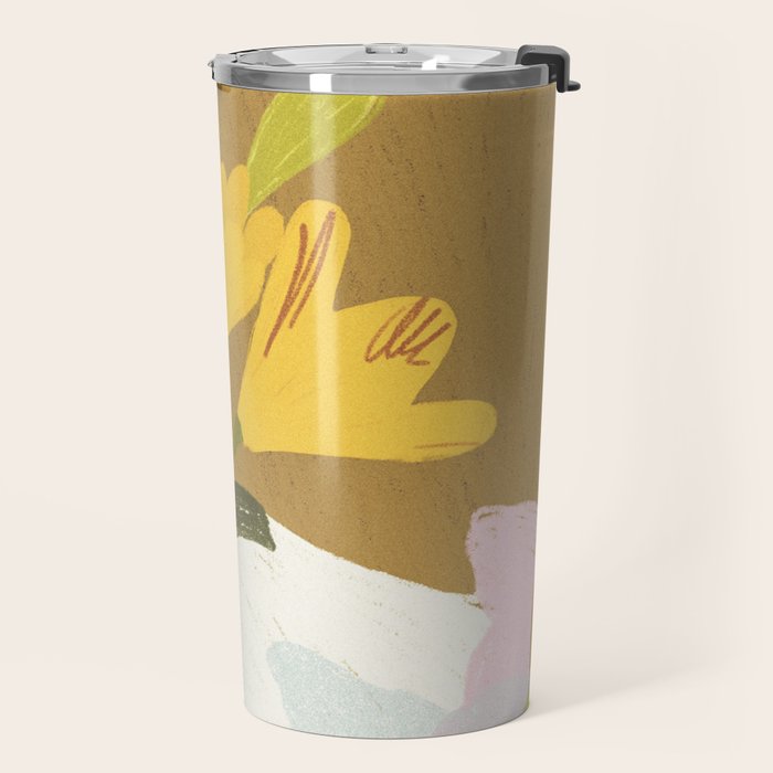 Lemons and Lilies Travel Mug Gallery Image 2