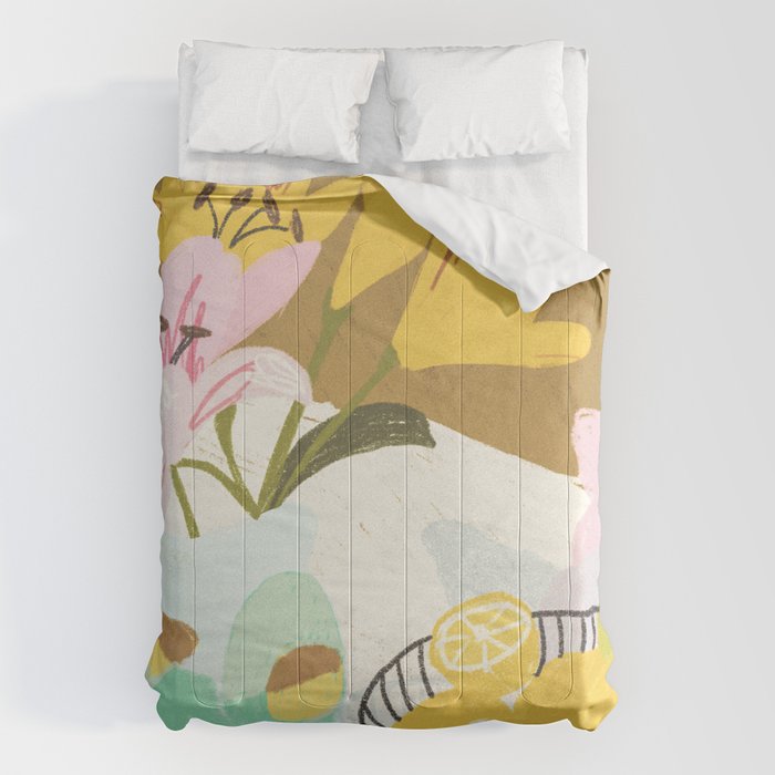 Lemons and Lilies Comforter Gallery Image 1