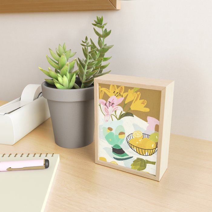Lemons and Lilies Mini Art Print Gallery Image 2