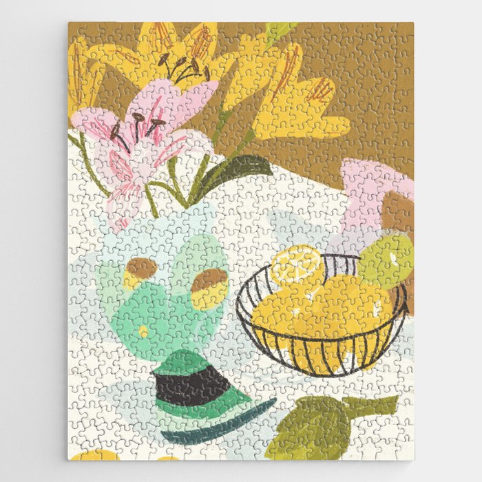 Lemons and Lilies Jigsaw Puzzle Gallery Image 1