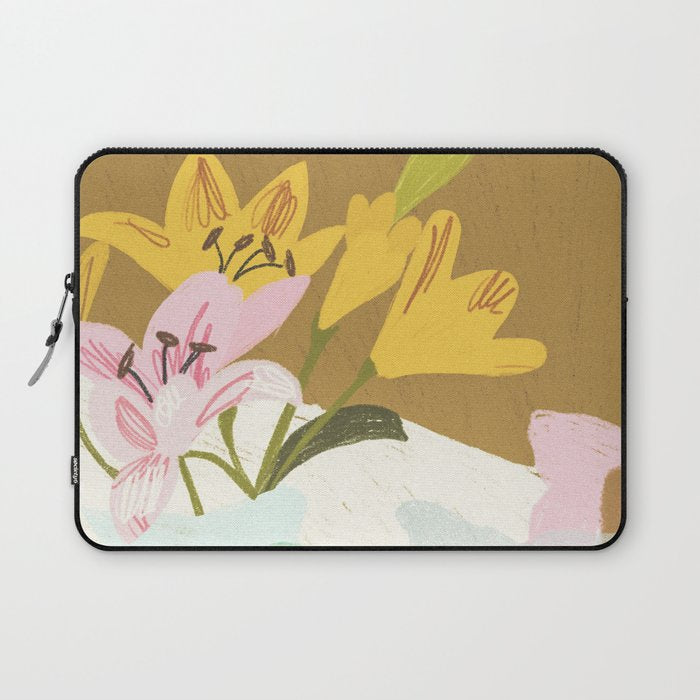 Lemons and Lilies Laptop Sleeve Gallery Image 1