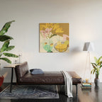 Lemons and Lilies Wood Wall Art Gallery Image 2