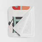 Flask Collection - Red & Turquoise Palette Throw Blanket Gallery Image 3