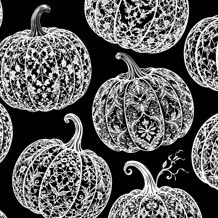 Lace Pumpkin Halloween Pattern Needle Bobbin Crochet Thread Coffee Mug Gallery Image 2