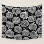 Lace Pumpkin Halloween Pattern Needle Bobbin Crochet Thread Wall Tapestry Gallery Image 4