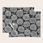 Lace Pumpkin Halloween Pattern Needle Bobbin Crochet Thread Placemat Gallery Image 1