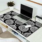 Lace Pumpkin Halloween Pattern Needle Bobbin Crochet Thread Desk Mat Gallery Image 2