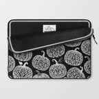 Lace Pumpkin Halloween Pattern Needle Bobbin Crochet Thread Laptop Sleeve Gallery Image 2