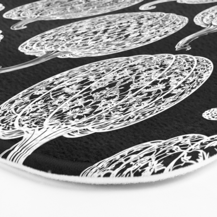 Lace Pumpkin Halloween Pattern Needle Bobbin Crochet Thread Bath Mat Gallery Image 3