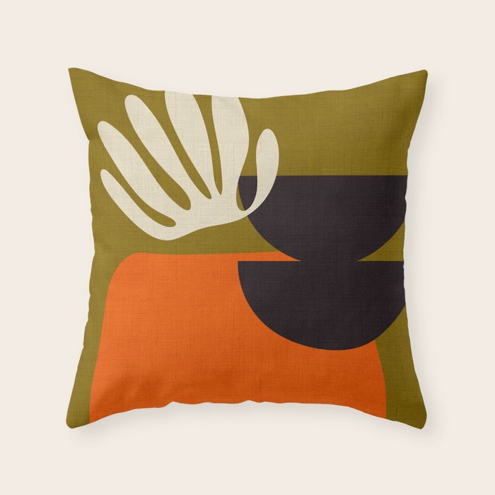 matisse cutout shapes Throw Pillow Gallery Image 1
