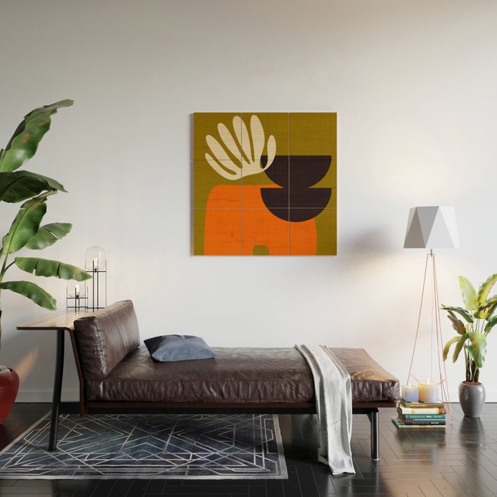 matisse cutout shapes Wood Wall Art Gallery Image 2