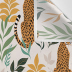Spring Cheetah Pattern I - Green and Yellow Wall Tapestry Gallery Image 3