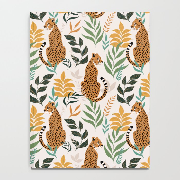 Spring Cheetah Pattern I - Green and Yellow Notebook Gallery Image 4