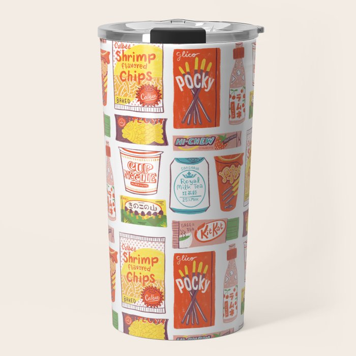 Asian Snacks Travel Mug Gallery Image 1