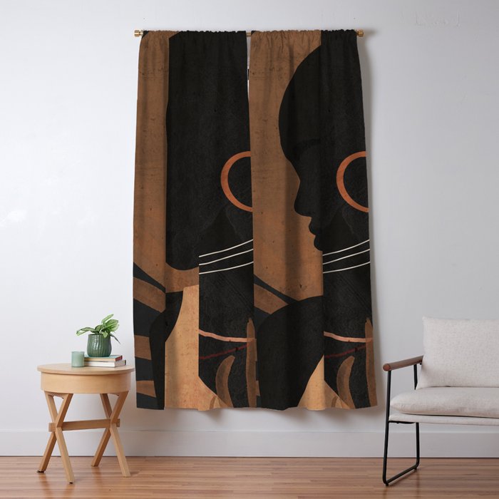 Tropical Girl 29 Window Curtain Gallery Image 5