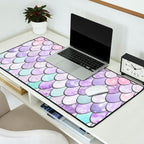 Mermaid Pastel Pink Purple Aqua Teal Desk Mat Gallery Image 2