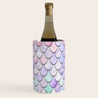 Mermaid Pastel Pink Purple Aqua Teal Wine Chiller Gallery Image 1