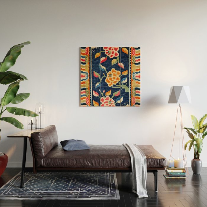 Khampa Dzong Khaden South Tibetan Sleeping Rug Print Wood Wall Art Gallery Image 2