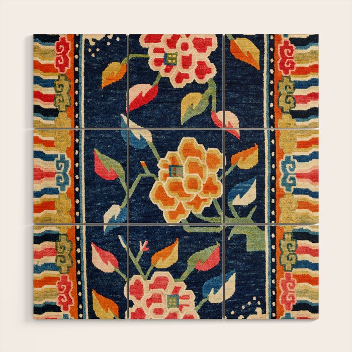 Khampa Dzong Khaden South Tibetan Sleeping Rug Print Wood Wall Art Gallery Image 1