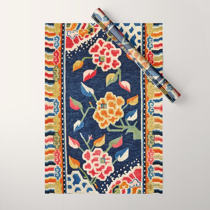Khampa Dzong Khaden South Tibetan Sleeping Rug Print Wrapping Paper Gallery Image 1