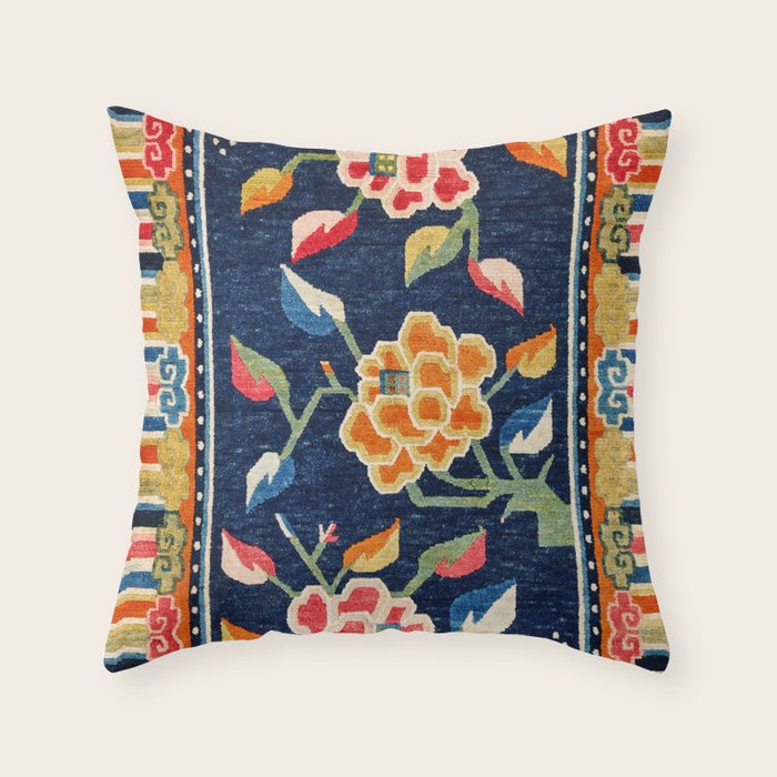 Khampa Dzong Khaden South Tibetan Sleeping Rug Print Throw Pillow Gallery Image 6
