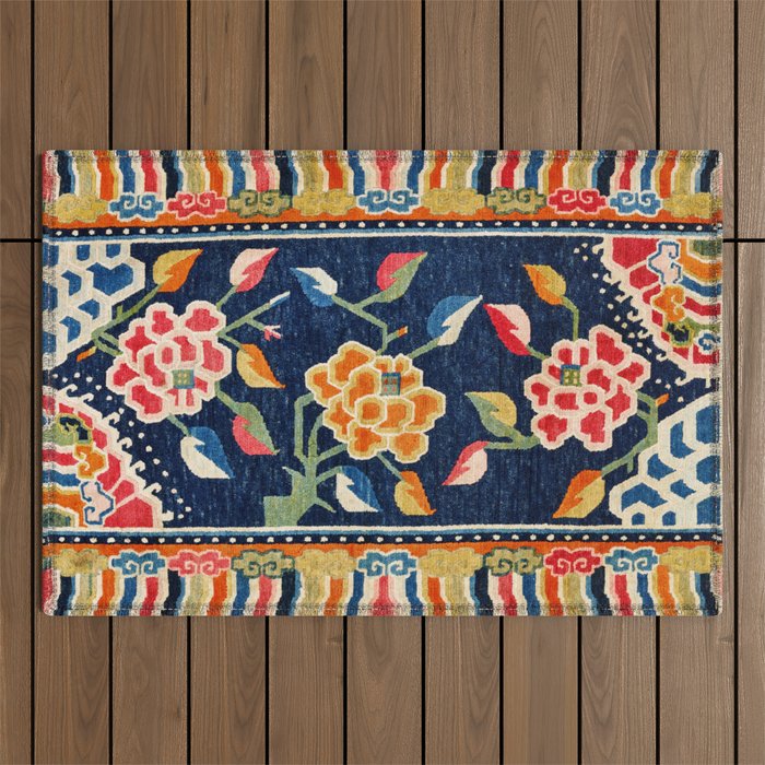 Khampa Dzong Khaden South Tibetan Sleeping Rug Print Outdoor Rug Gallery Image 1