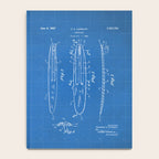 Surfboard Patent - Surfer Surfing Lover Art - Blueprint Notebook Gallery Image 4