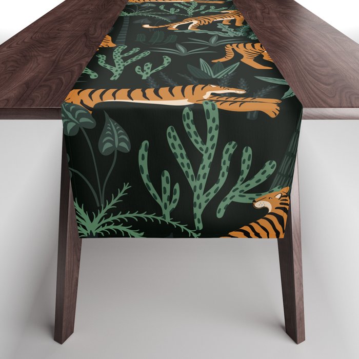 Evening Prowl, Tiger Prints Table Runner Gallery Image 1