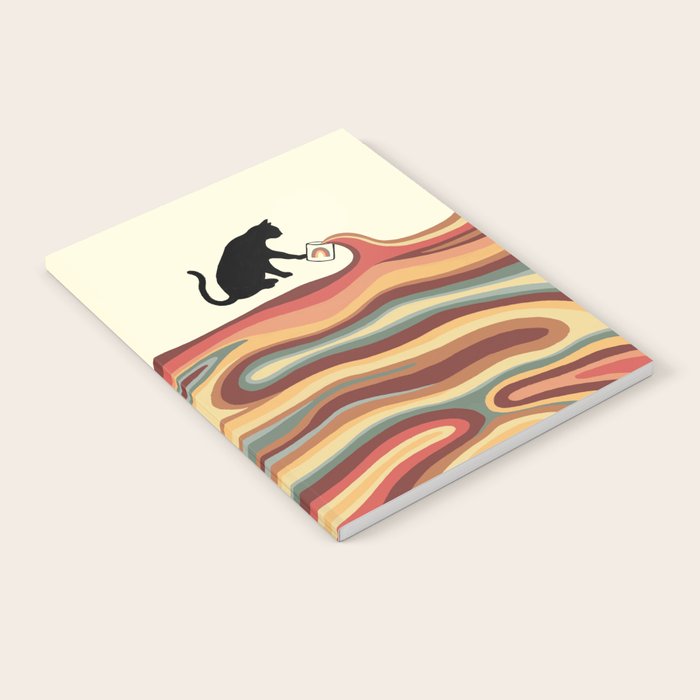 Rainbow cat 1 coffee milk drop Notebook Gallery Image 1