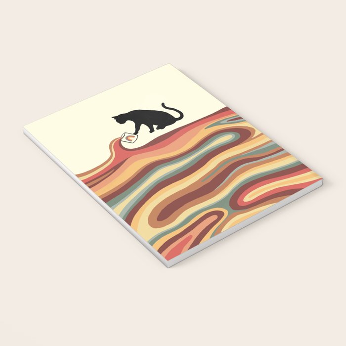 Rainbow cat 1 coffee milk drop Notebook Gallery Image 3
