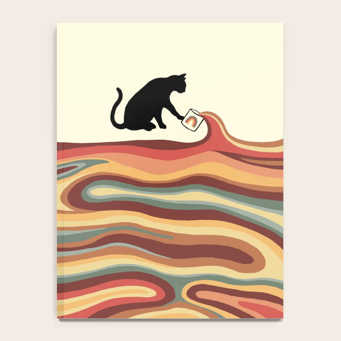 Rainbow cat 1 coffee milk drop Notebook Gallery Image 4