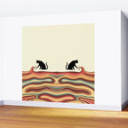 Rainbow cat 1 coffee milk drop Wall Mural Gallery Image 2
