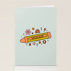 Virgo Crayon Stationery Card Gallery Image 2