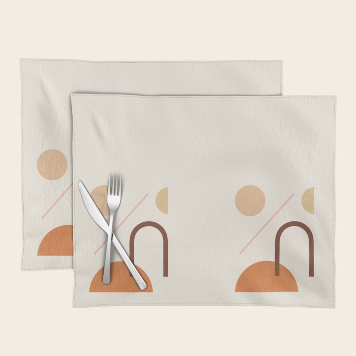 Abstraction_GEOMETRIC_SHAPE_ART_Minimalism_001C Placemat Gallery Image 1