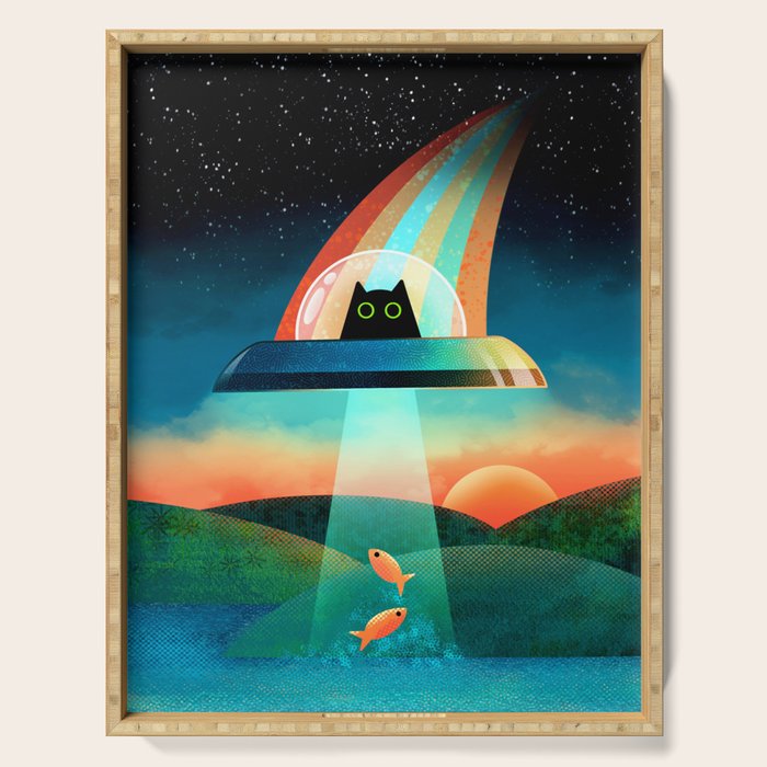 The Purrfect Alien Serving Tray Gallery Image 1