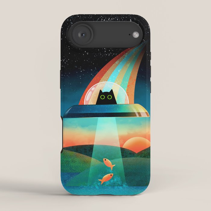 The Purrfect Alien iPhone Case