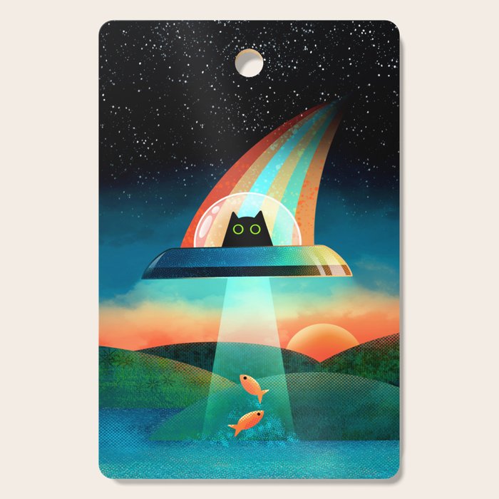 The Purrfect Alien Cutting Board Gallery Image 1
