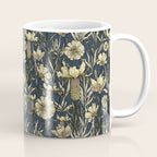 Midnight blue hand-drawn vintage garden  Coffee Mug Gallery Image 1