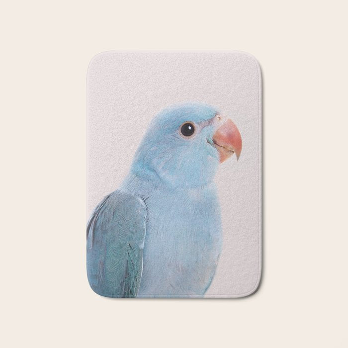 Blue Parrot Bath Mat Gallery Image 1