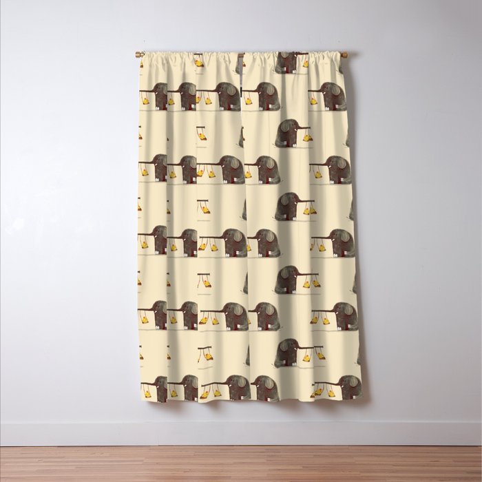 Elephant Swing Window Curtain Gallery Image 3