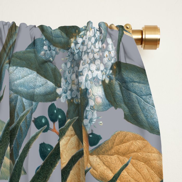 Floral and Birds Vintage Garden II Window Curtain Gallery Image 2