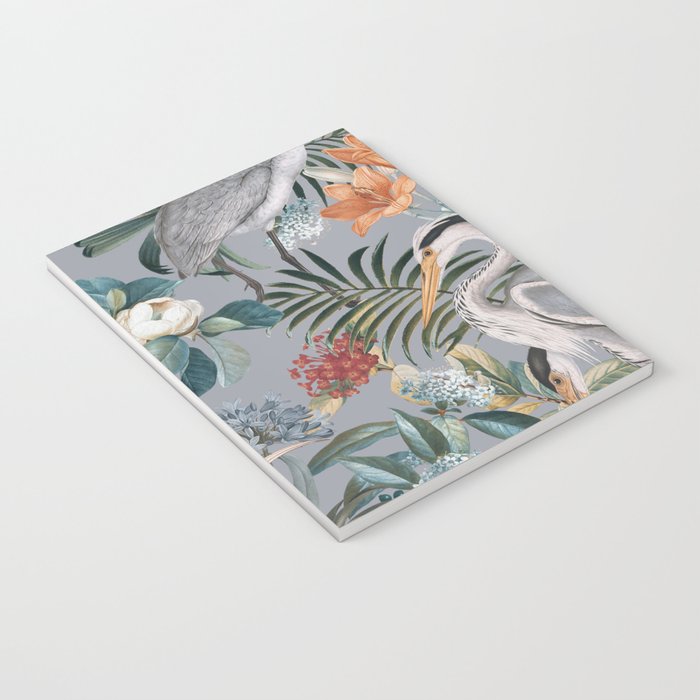 Floral and Birds Vintage Garden II Notebook Gallery Image 3