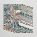 Floral and Birds Vintage Garden II Wrapping Paper Gallery Image 3
