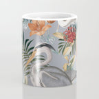 Floral and Birds Vintage Garden II Coffee Mug Gallery Image 4