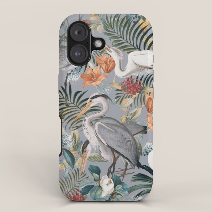 Floral and Birds Vintage Garden II iPhone Case Gallery Image 1
