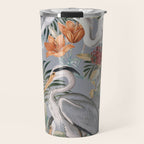 Floral and Birds Vintage Garden II Travel Mug Gallery Image 1