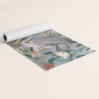 Floral and Birds Vintage Garden II Yoga Mat Gallery Image 2