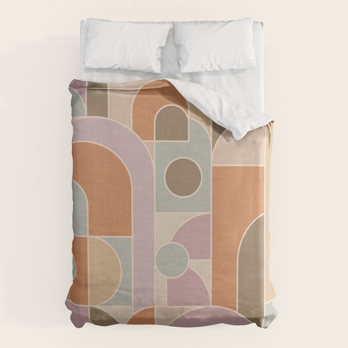 Abstract bauhaus Shapes Duvet Cover Gallery Image 6