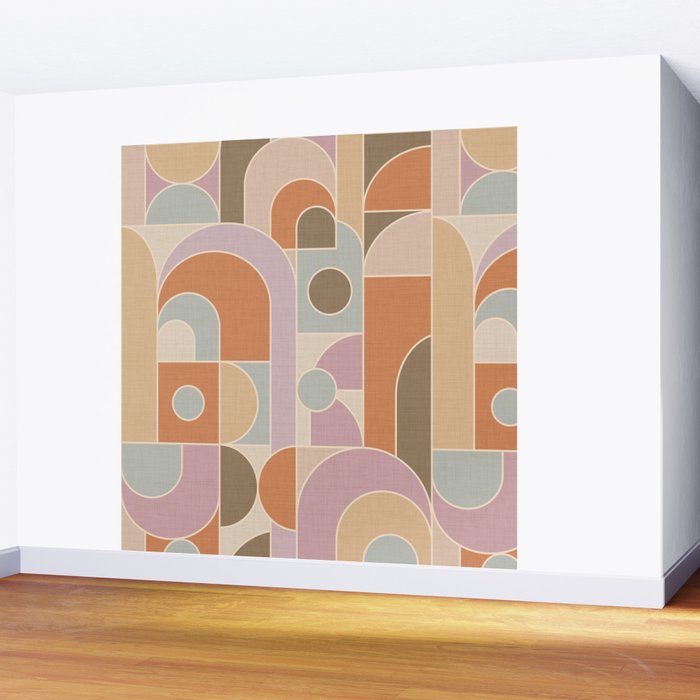 Abstract bauhaus Shapes Wall Mural Gallery Image 2