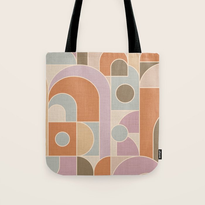 Abstract bauhaus Shapes Tote Bag Gallery Image 1